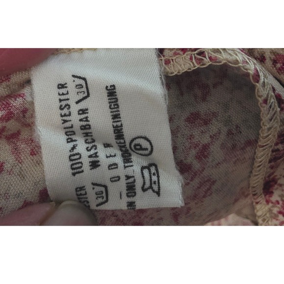 Margaret Selection Paris vintage‎ 80 Floral Print Midi Dress Belted Long Sleeve - Picture 12 of 12